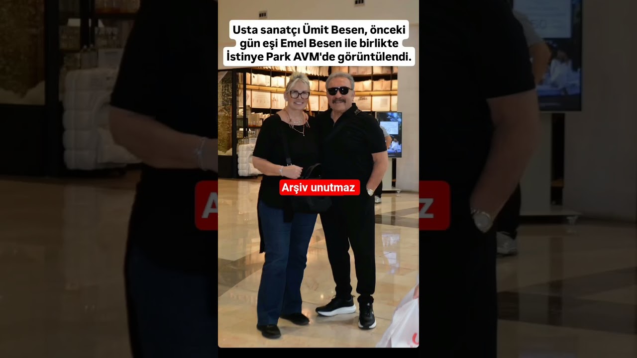 &Uuml;mit Besen eşi ile AVM de g&ouml;r&uuml;nt&uuml;lendi