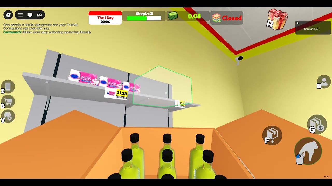Supermarket together [roblox ruined the rp because it enforces spamming not following rules]