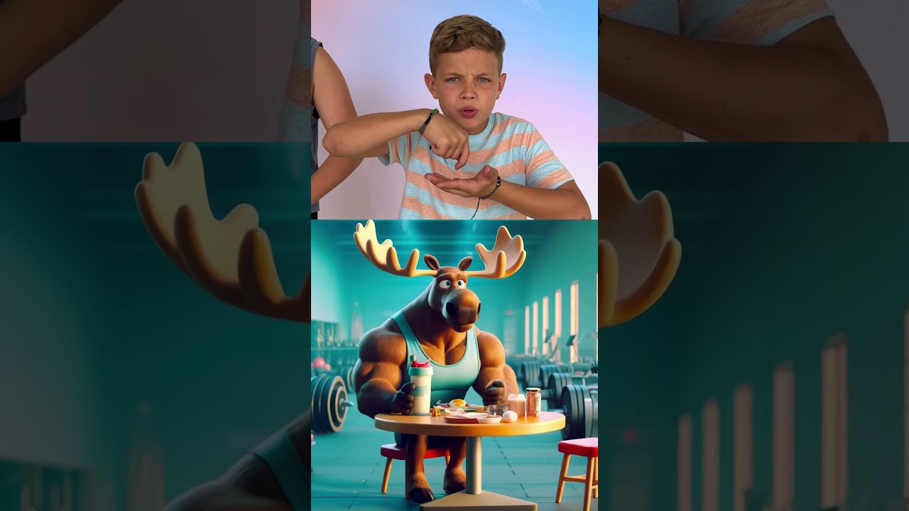 Da Moose at the gym! #kidssong
