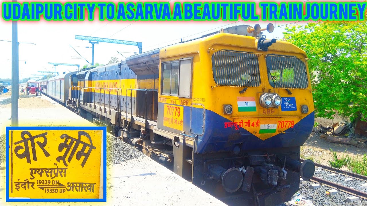 Udaipur city to Asarva A Beautiful Train Journey | Vlog 53 | #trainjourney #vlog .