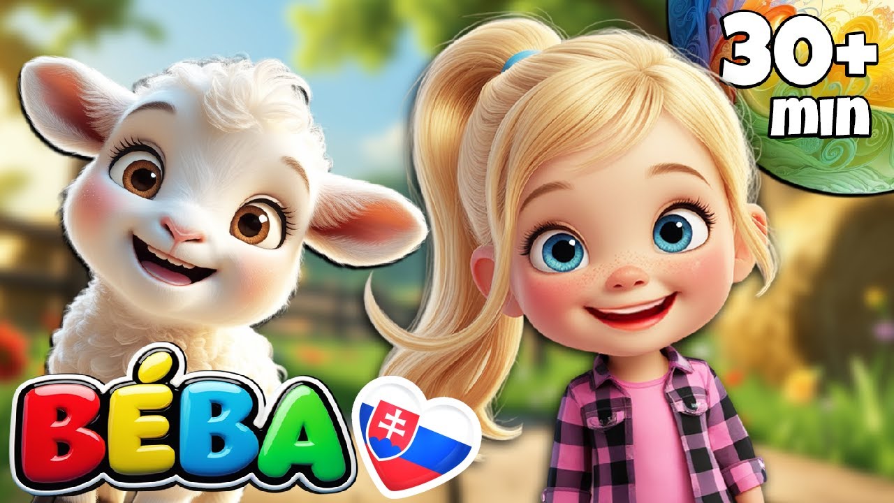MARY MALA JAHNIATKO🐑| 🎶Ďalšie pesničky pre deti v slovenčine | BÉBA | 32 MIN