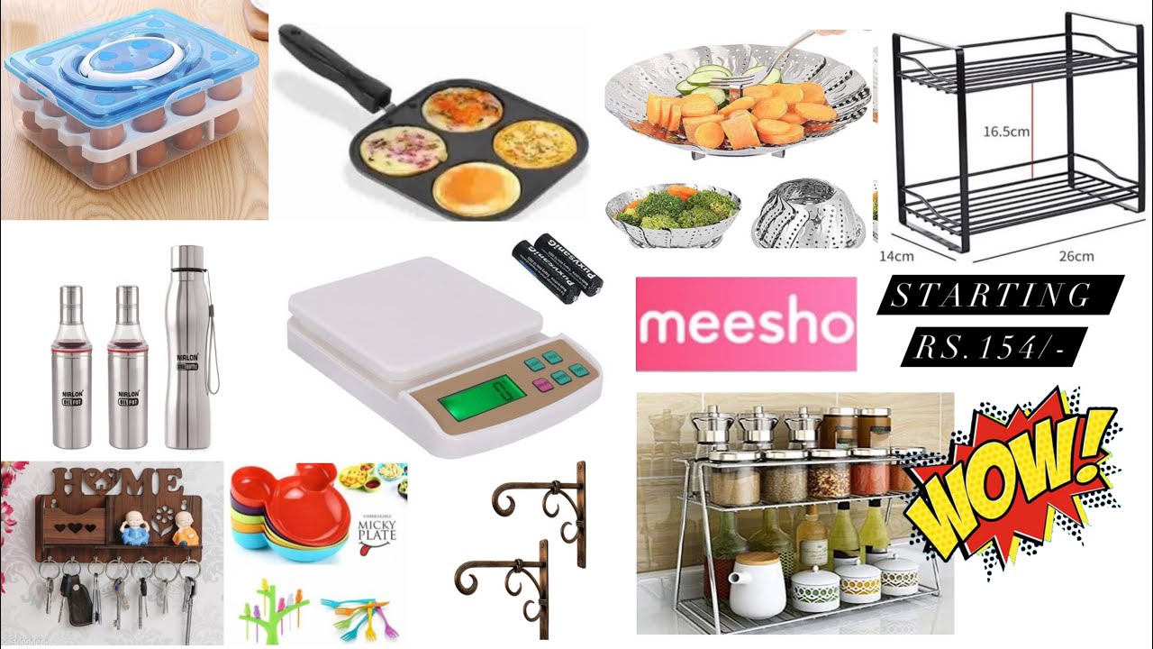 Meesho Kitchen Haul in Malayalam || Items just starting Rs. 154 || Affordable kitchen items