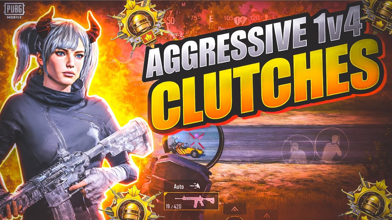 AGGRESSIVE 1v4 CLUTCHES 🔥 | PUBG Mobile Pro Gameplay#PUBGMobile #SoloVsSquad #Aggressive 