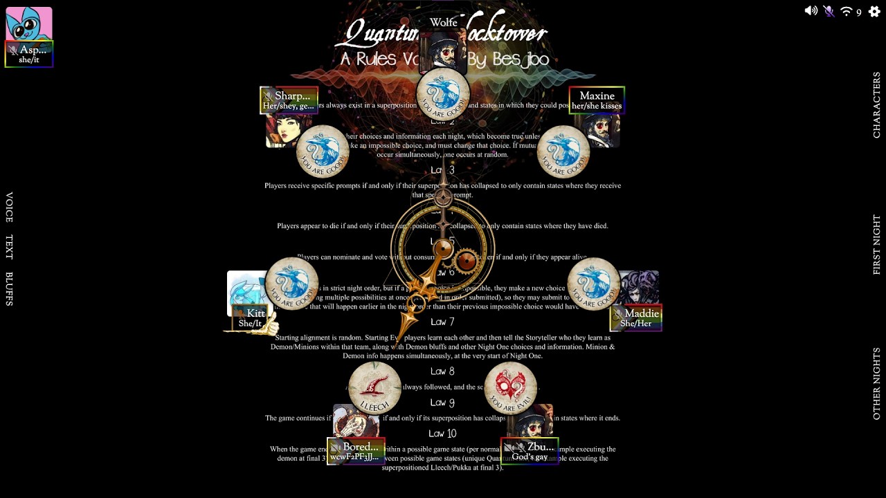 SCIENCE!!! | Quantum Blood on the Clocktower | ST Perspective