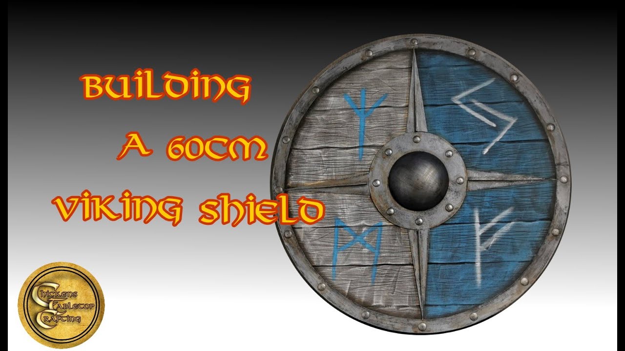 building a 60cm decoration viking shield for my crafting room