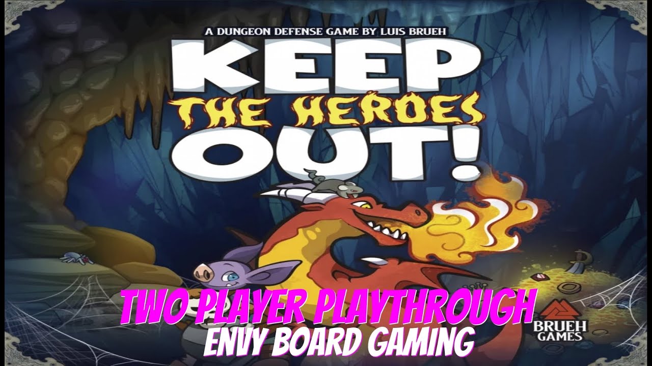 Keep the Heroes Out Board Game Playthrough