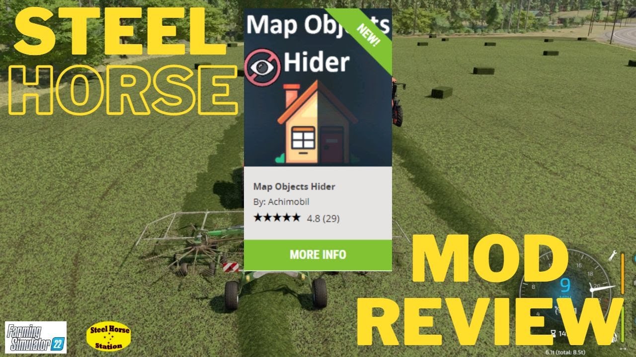 Map Objects Hider  - FS22 PC Mod Review