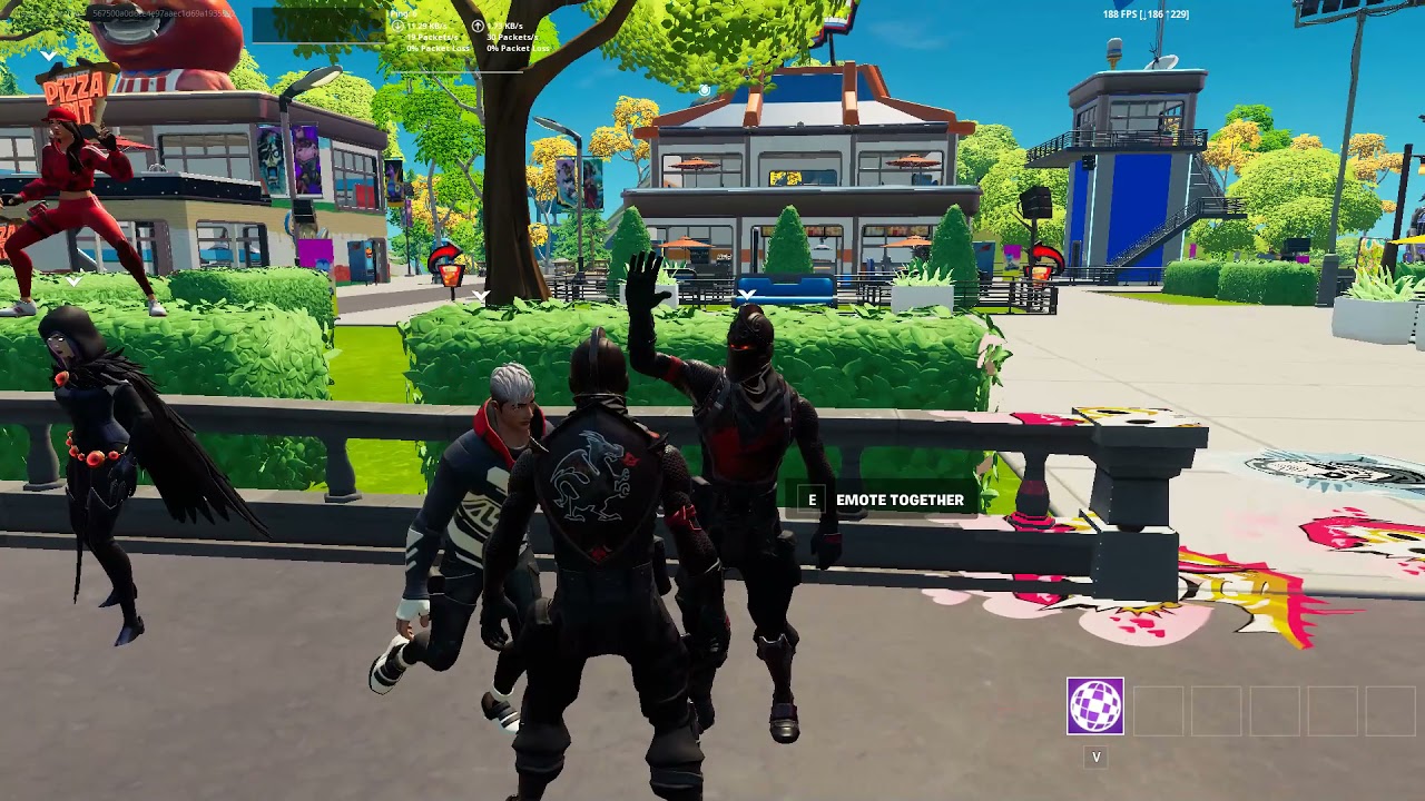 Black knight doing scenario in party royal