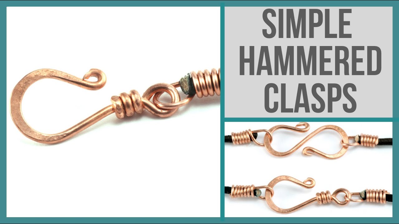 Simple Hammered Clasps - Beaducation.com
