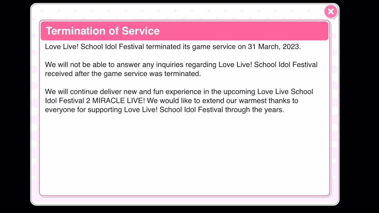 The Final Minutes of LLSIF&hellip;