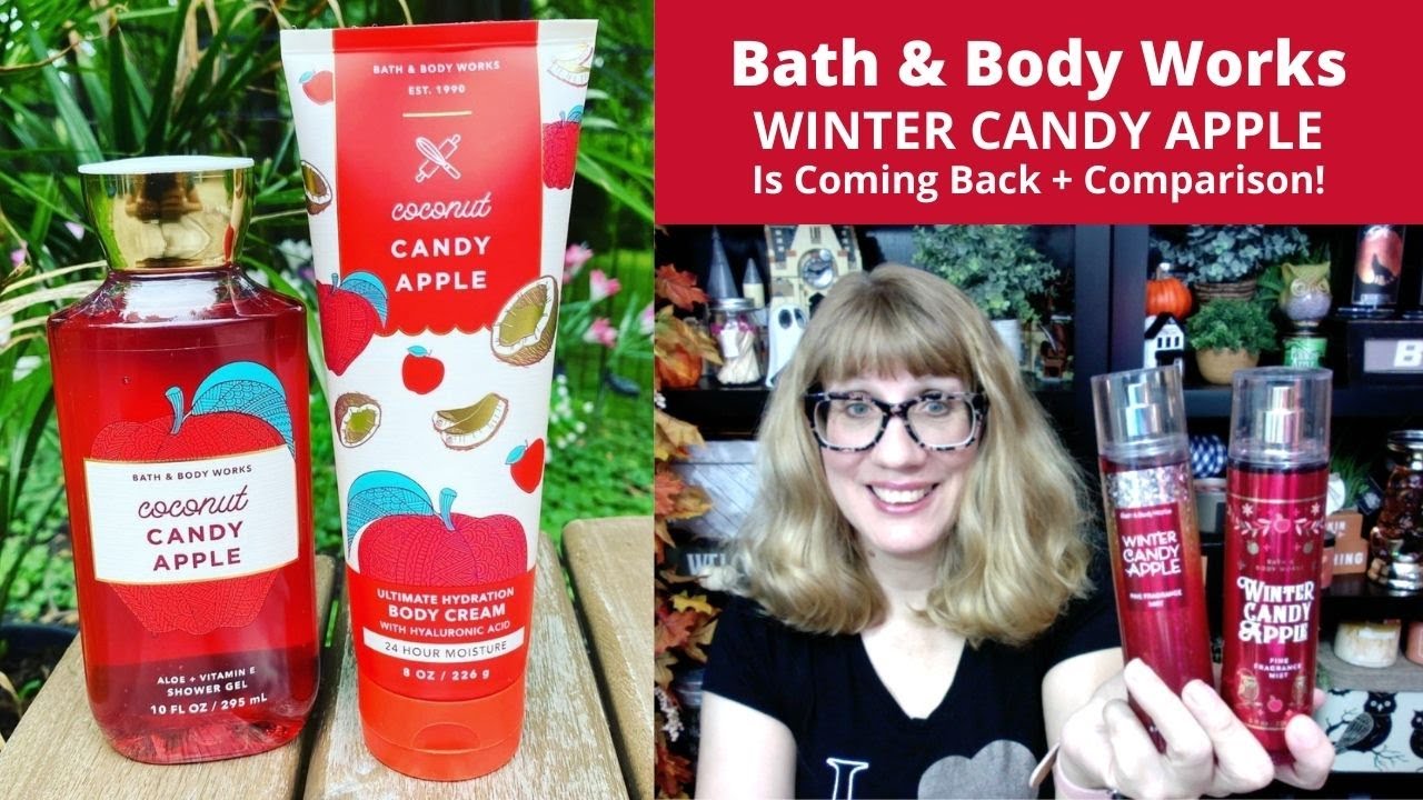 Bath & Body Works CHRISTMAS 2021 WINTER CANDY APPLE Is Coming Back + Comparison!