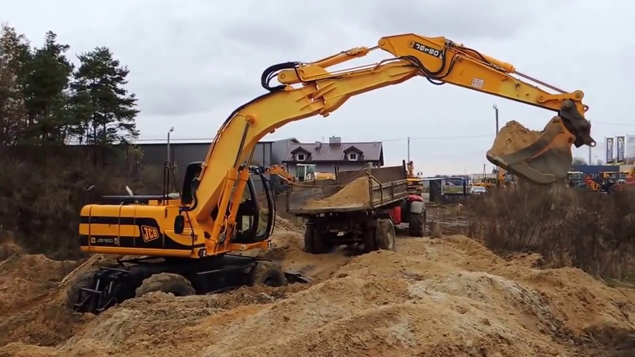 Колесный экскаватор JCB JS160W