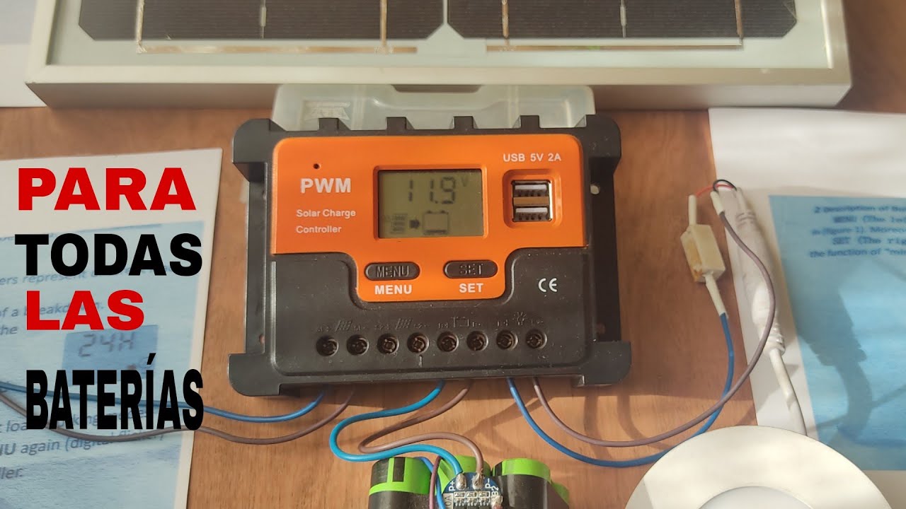 Controlador de carga solar PWM. Bien Explicado