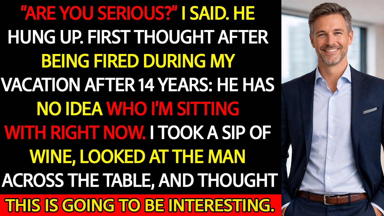 My Boss Fired Me Over My First Break in 14 Years — He Had No Idea Who Was Sitting With Me