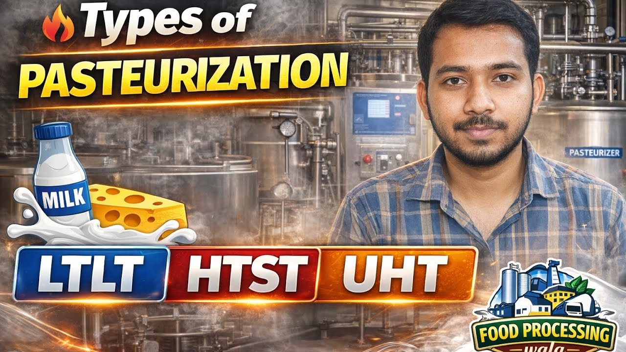 Types of Pasteurization in Milk | LTLT, HTST & UHT Explained