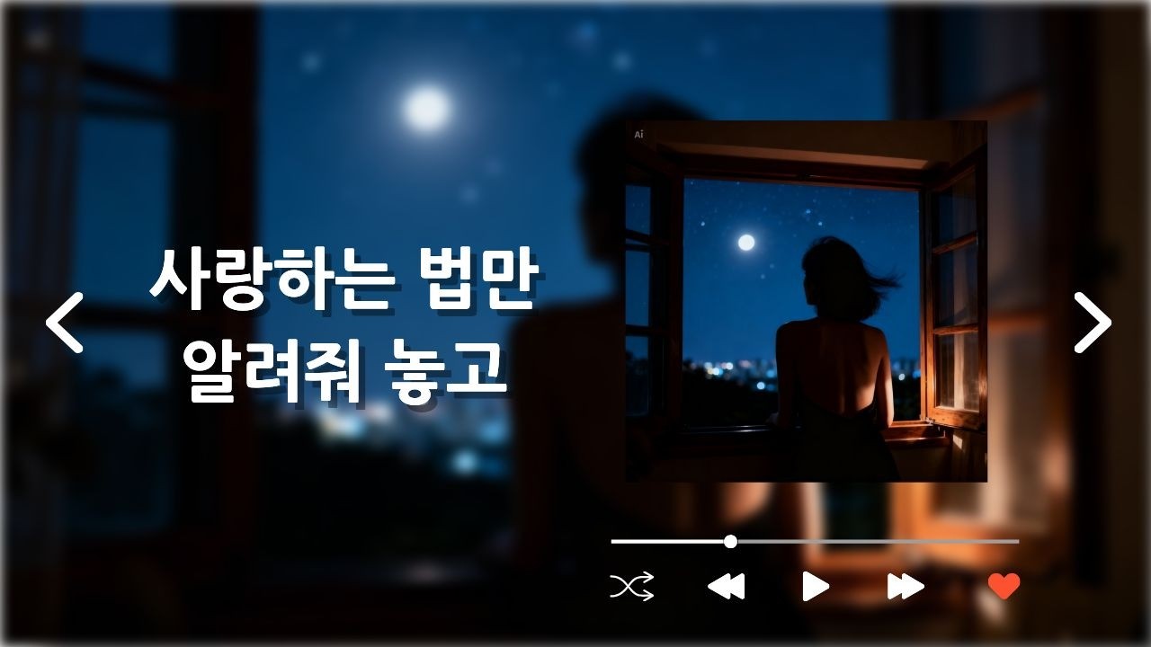 사랑하는 법만 알려줘 놓고 l 이별 후 밤마다 생각나는 노래