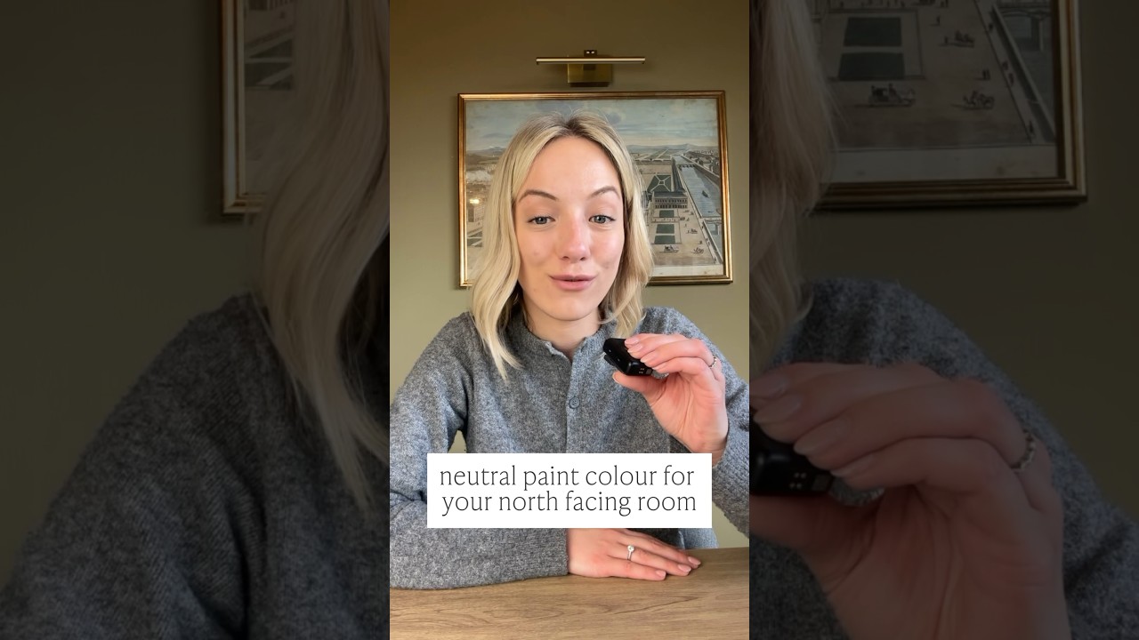 A warm neutral paint colour for a north facing room - Joa&rsquo;s White @farrowandballtv #paintcolours
