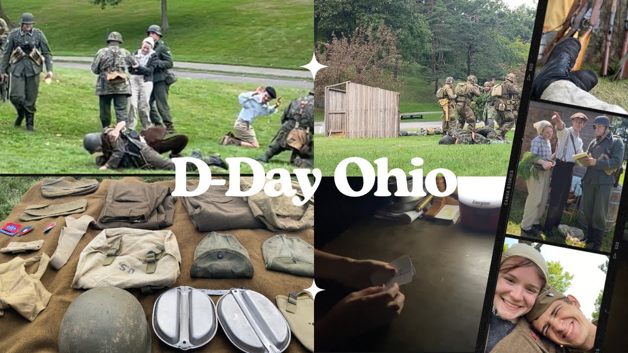 D-DAY OHIO || ww2 reenactment || French resistance + SS skits || Airborne battles