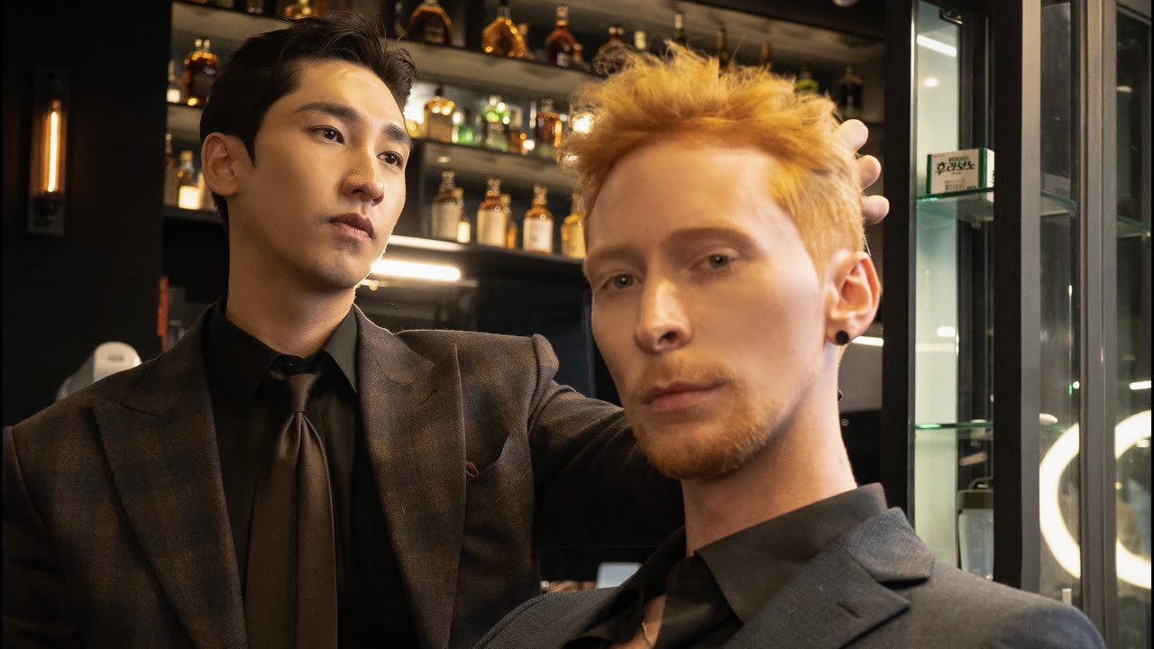 ASMR BARBER💈-라이언고슬링 바버샵 헤어컷 스타일링 그레이맨무비 asmr l The gray man Ryan Gosling haircut  Pomade