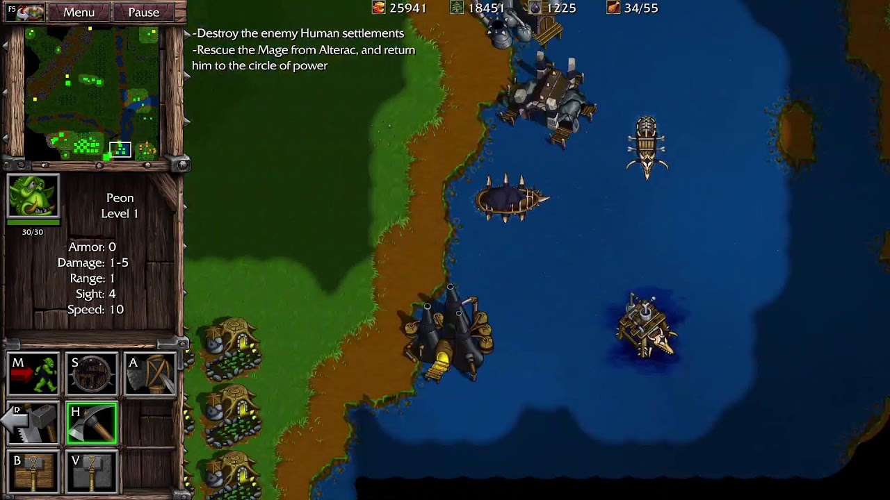 Warcraft 2 Remastered Beyond the Dark Portal Orc Campaign 13