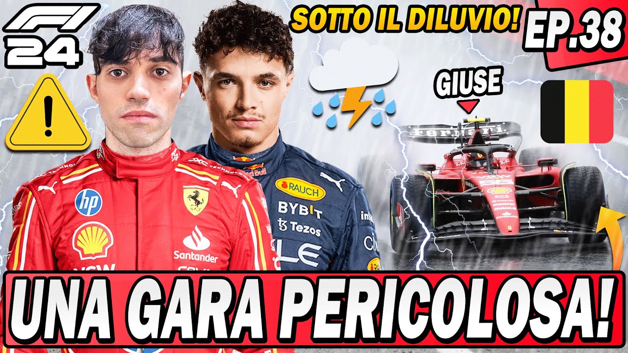 F1 24: UNA GARA DI FUOCO IN BELGIO SOTTO IL DILUVIO! SPETTACOLO IN PISTA! EP.38