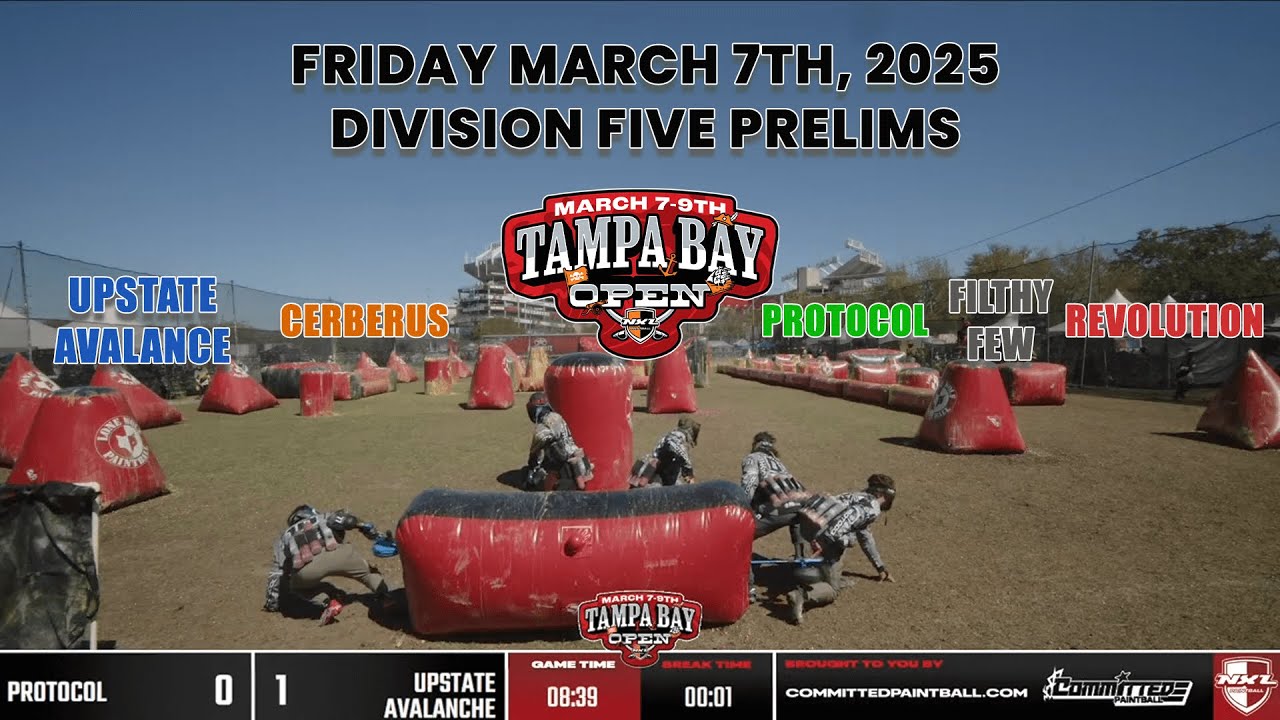 NXL Tampa 2025 Division Five FRIDAY PRELIMS March 6th, 2025 - Protocol, Fithy Few