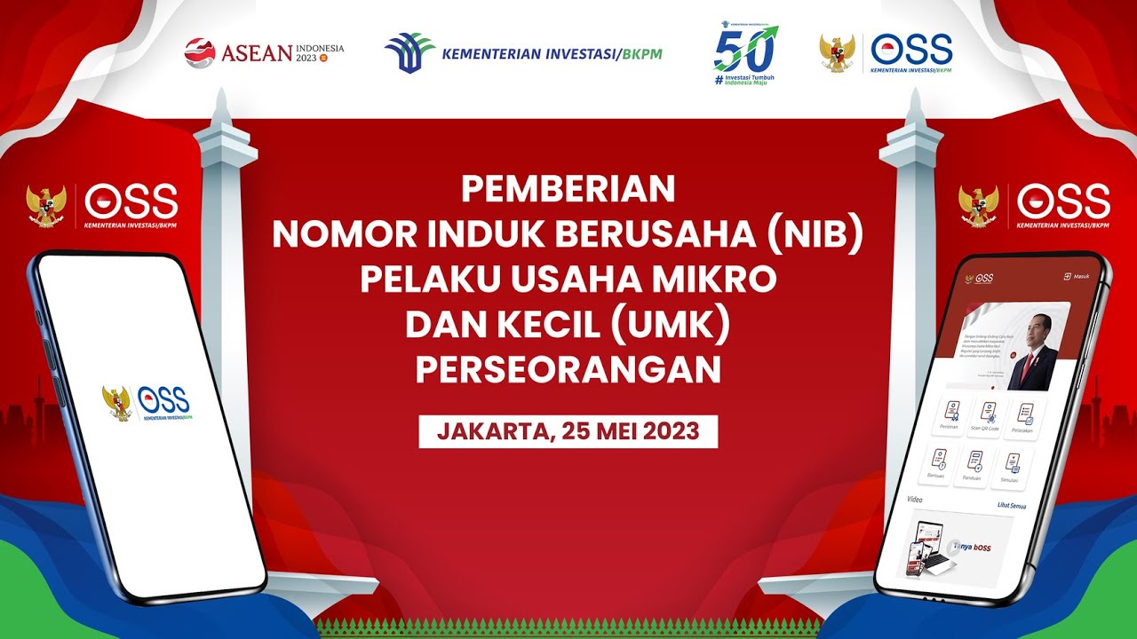 Pemberian Nomor Induk Berusaha (NIB) di Jakarta