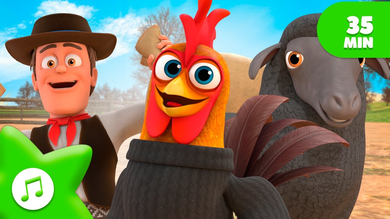 Baa Baa Black Sheep Song + More Nursery Rhymes & Kids Songs | Zenon the Farmer