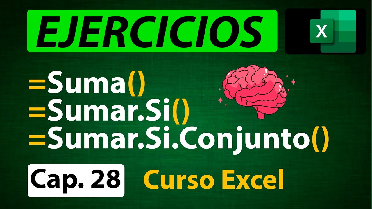 Función Suma, Sumar.Si, Sumar.Si.Conjunto 🚀(Ejercicios para practicar)