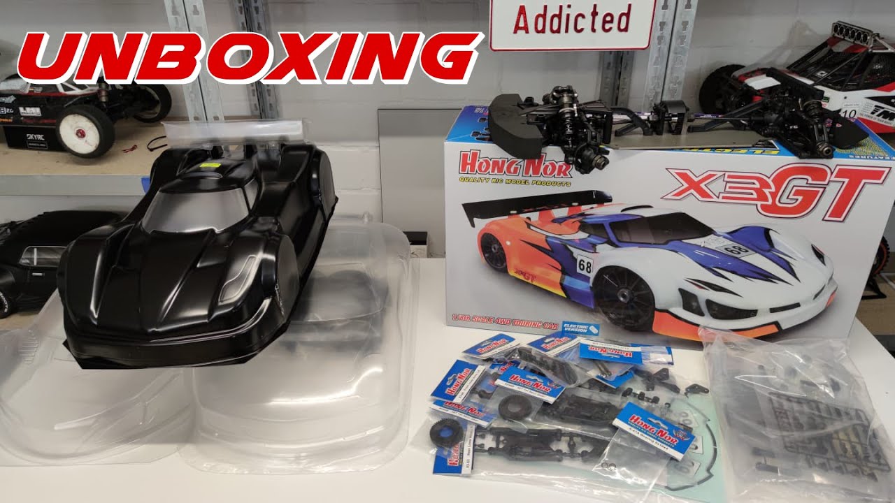 Unboxing: Hong Nor X3GT E ARR | 1/8 GT | Gruber Racing | German