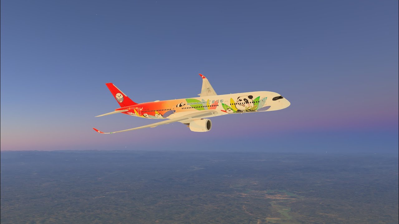 Sichuan Airlines Airbus A350-900 chengdu to Los Angeles Infinite flight live 26.1 Open beta