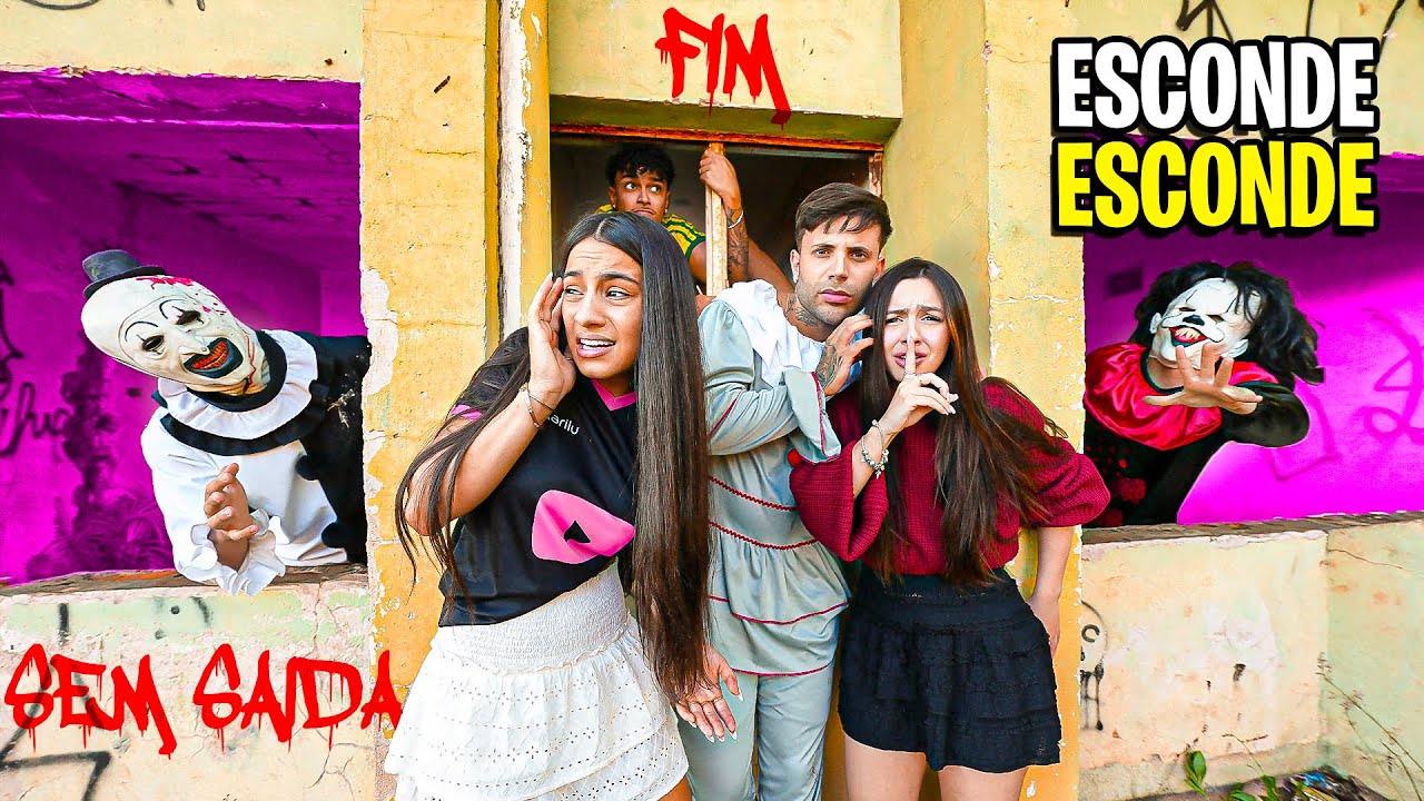 ESCONDE ESCONDE EXTREMO CONTRA OS PALHAÇOS *quem venceu?