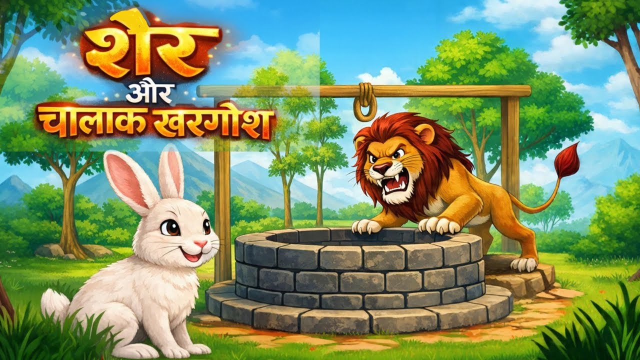 शेर और खरगोश | Lion And Rabbit | Panchatantra Hindi Kahaniya | Neetilok