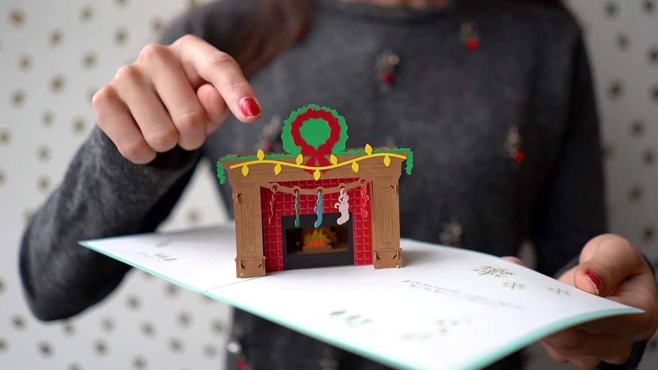 Fireplace Pop Up Card