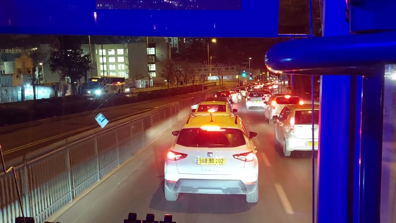 מירושלים לרמת גן קניון איילון דרך הר חוצבים, מנהרת הארזים וכבישים 1 ו-4 Jerusalem to Ramat Gan