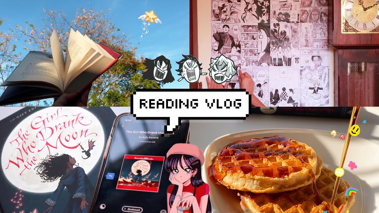 manga wall, exciting book mail, reading and genshin impact: a vlog ☕️🥞