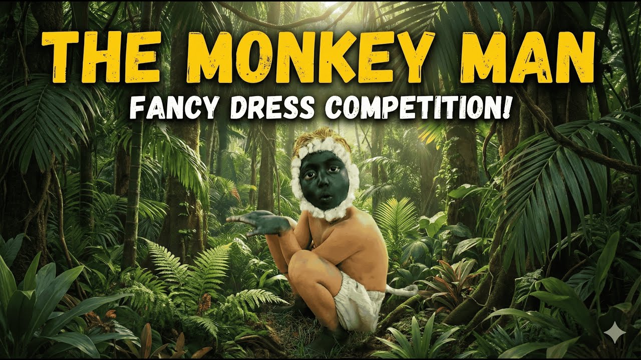 Arvish as The Monkey Man! 🐵 Fancy Dress Competition Winner