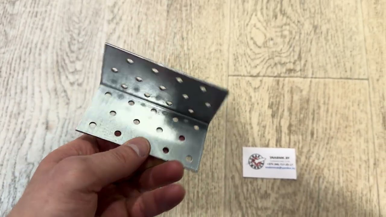 Уголок крепежный равносторонний 100х50х50 мм, KUR, цвет белый цинк, STARFIX, Артикул: SMP-26437-1