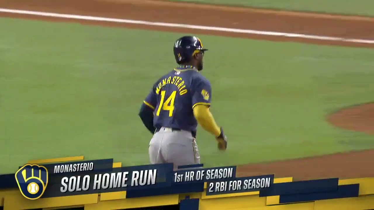 Andruw Monasterio, 1st home run of the season