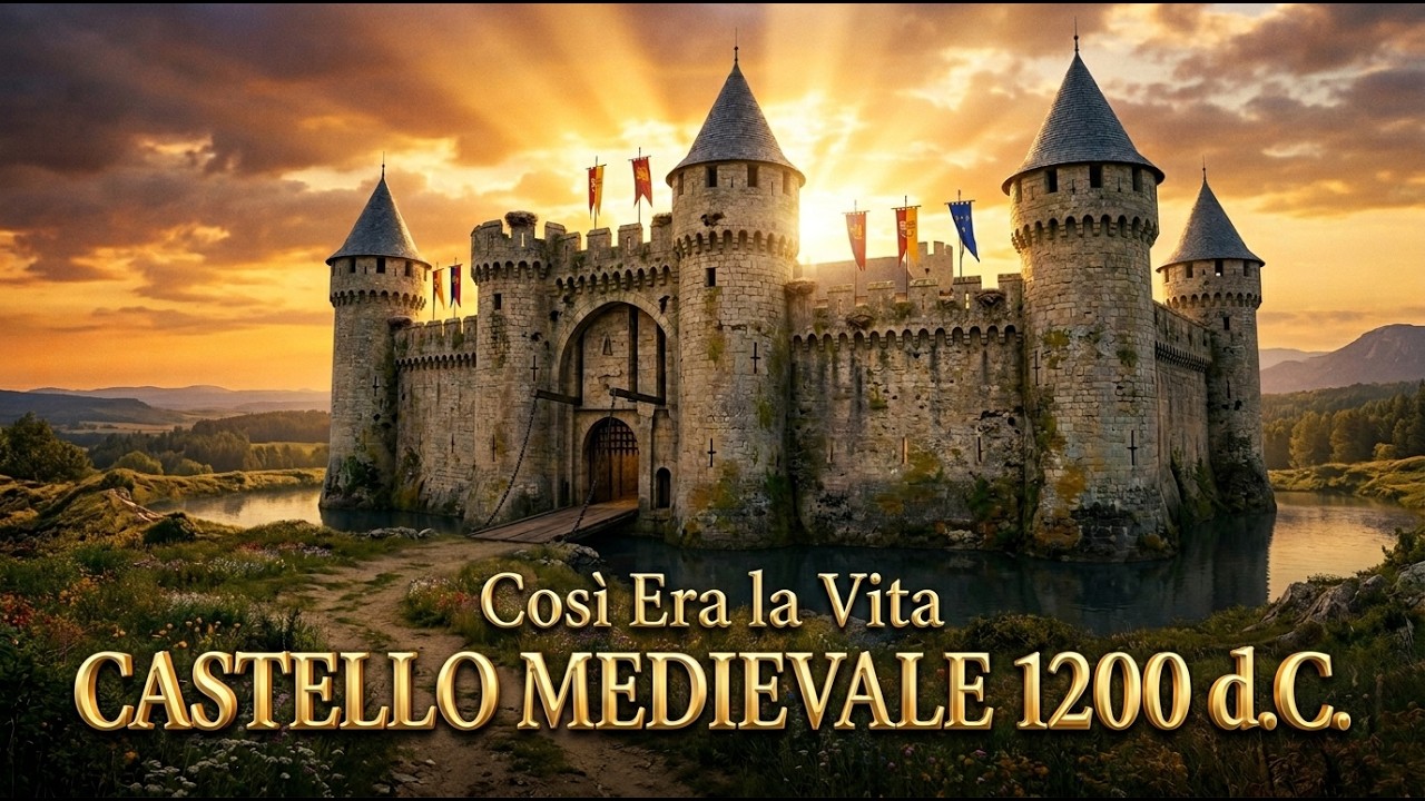 Cos&igrave; era la vita in un castello medievale nel 1200 | Ricostruzione con IA