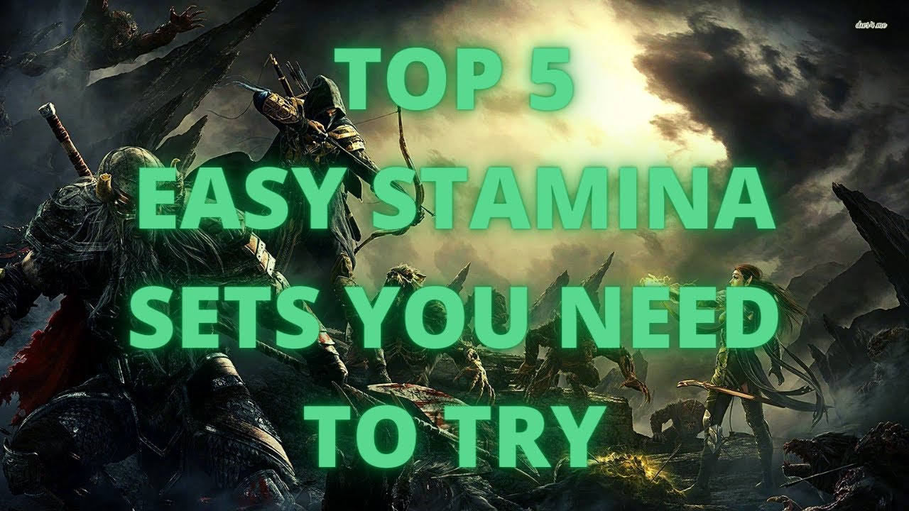 ESO- EASY STAMINA SETS YOU NEED RIGHT NOW!!!!!