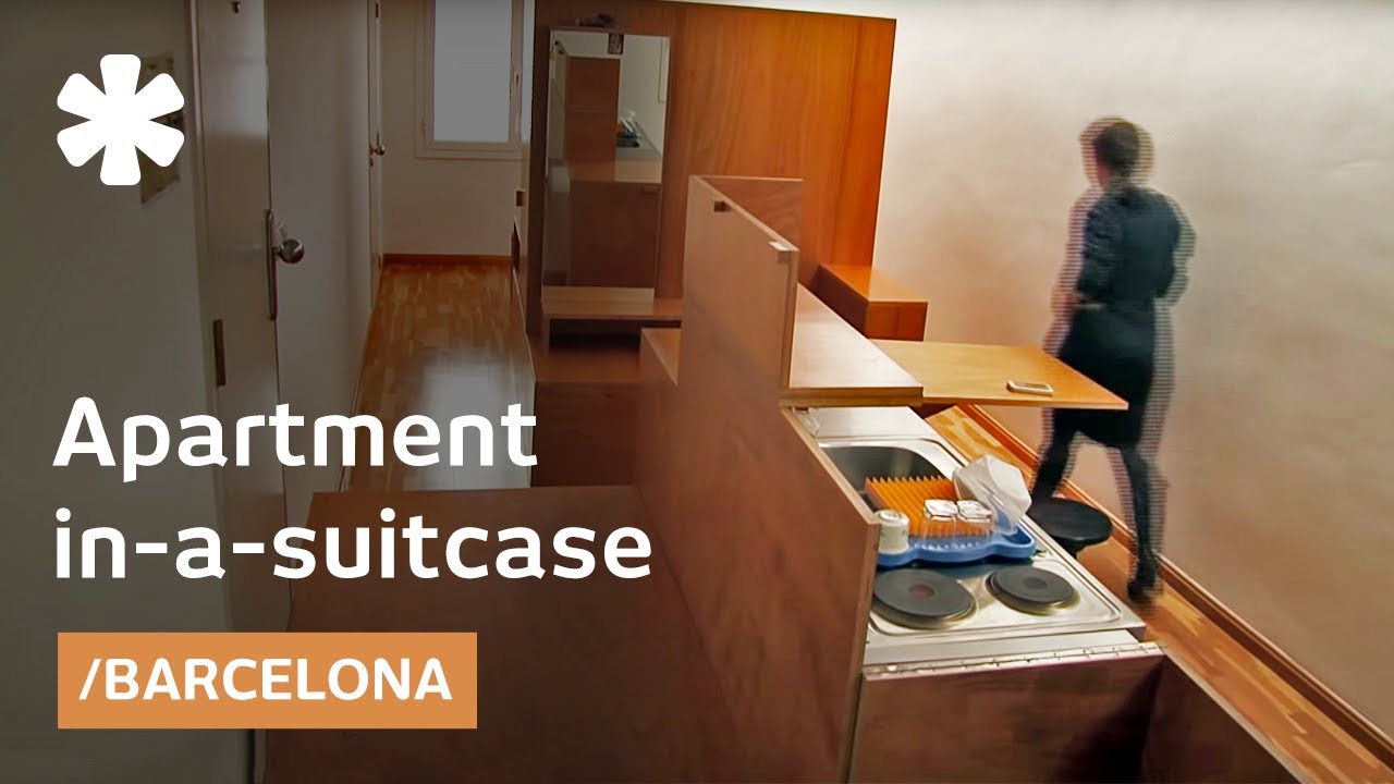 Apartment in-a-suitcase: tiny flat + 2 trunks of furniture