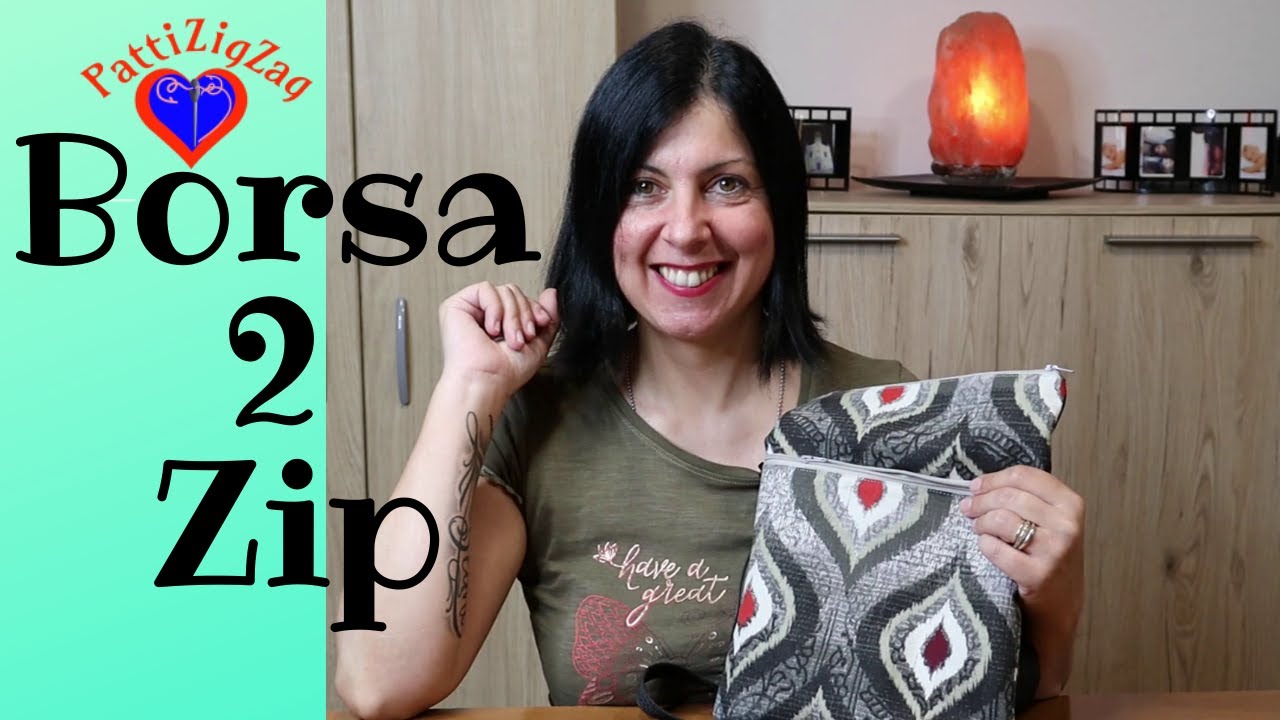 Come realizzare una borsa 2 Zip. Tutorial cucito creativo di PattiZigZag