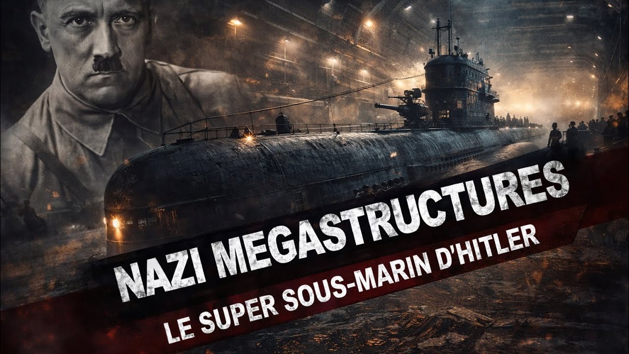 39-45 Nazi M&eacute;gastructures: Saison 3 Episode 4: Le super sous marin d'Hitler