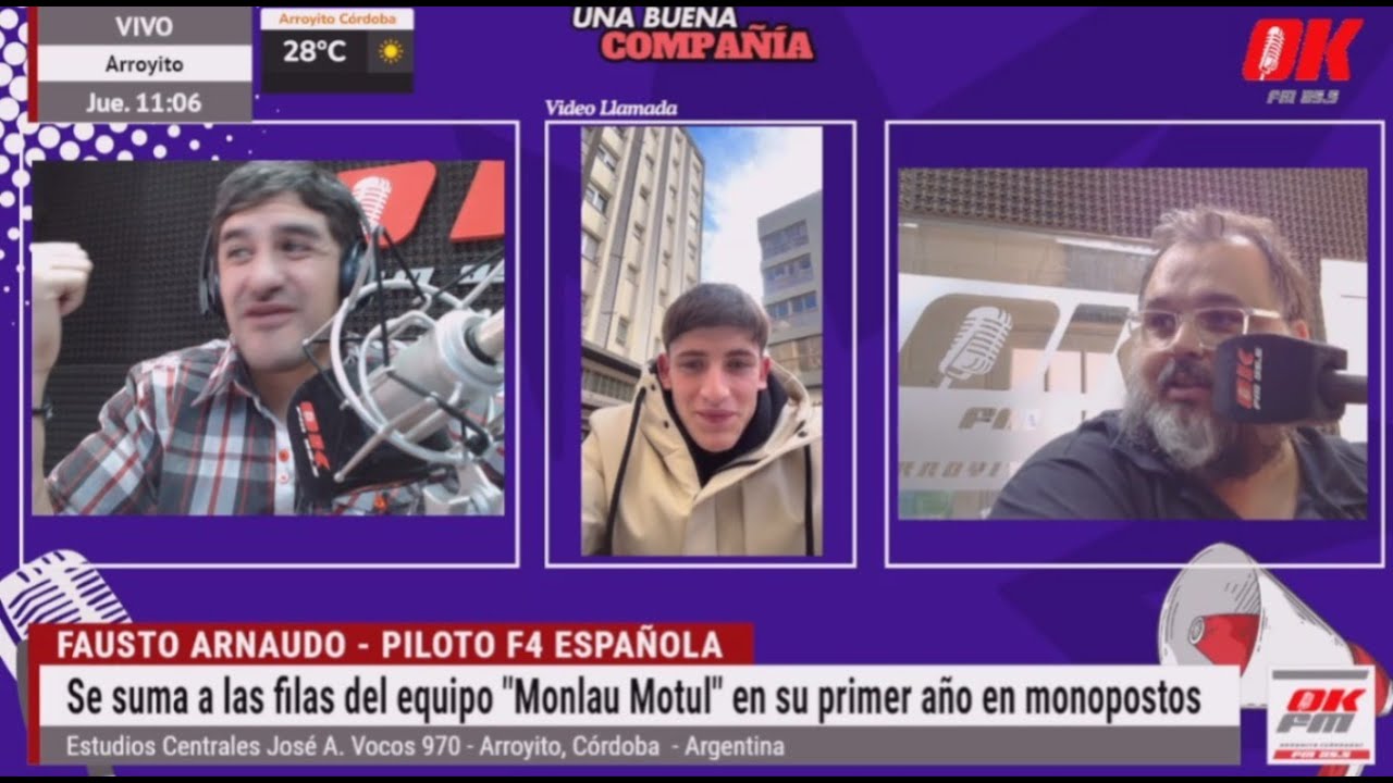 Fausto Arnaudo - Piloto de Arroyito en la F4 española se suma a las filas del equipo "Monlau Motul"