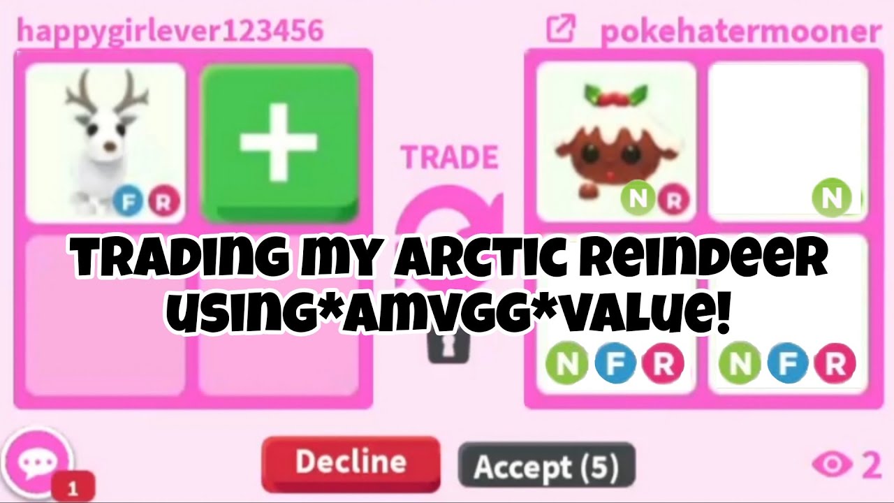 😱😛Trading My ARCTIC REINDEER USING *AMVGG* In Adopt Me! INSANE WIN + GOT A MEGA ARCTIC DUSK DRAGON😱🔥
