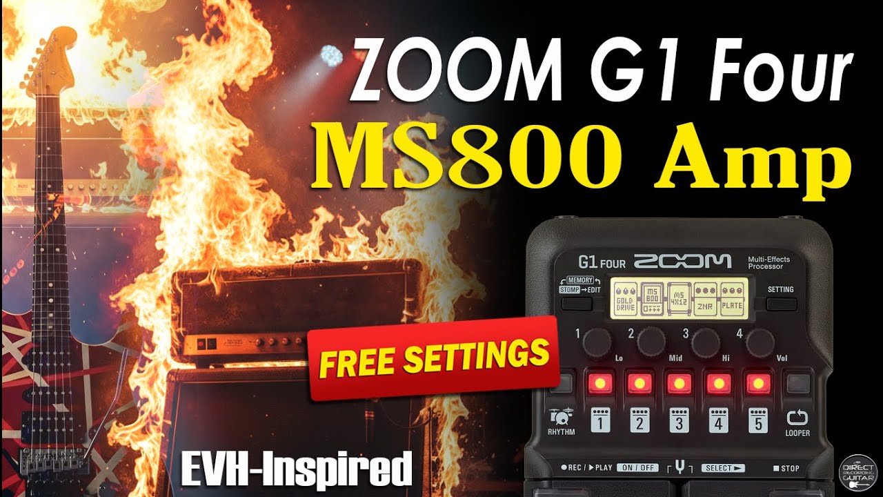 ZOOM G1 Four JCM800-Style Tone: EVH-Inspired | G5n, G3n, G3xn, G1x Four