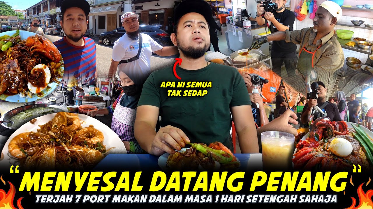 KERAS PERUT...7 PORT MAKAN DALAM MASA SEHARI..Buat Kerja Gila..Pukul 4 Pagi Drive Ke Penang