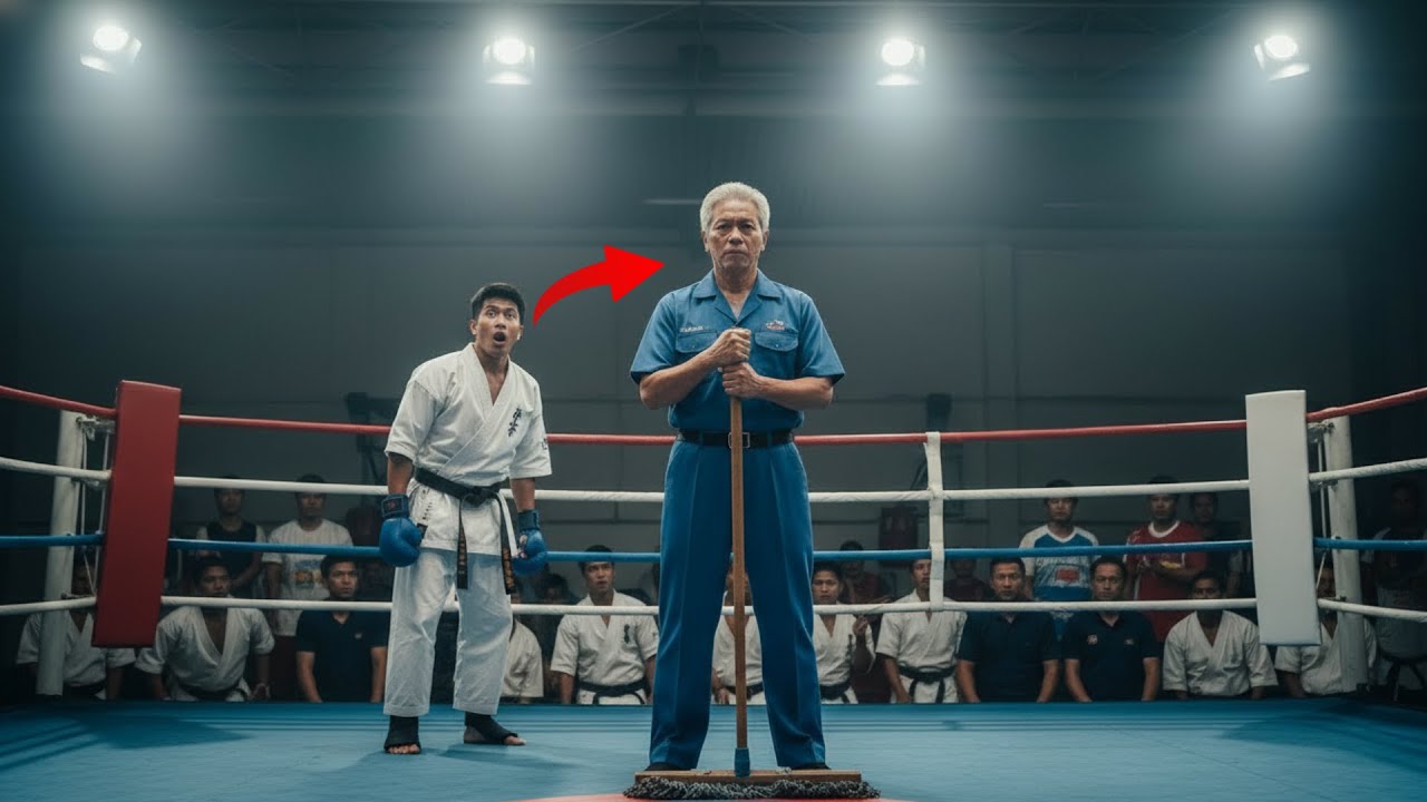 Isang Black Belt ang Hinamon ang Janitor — Natigilan ang mga Nanood!