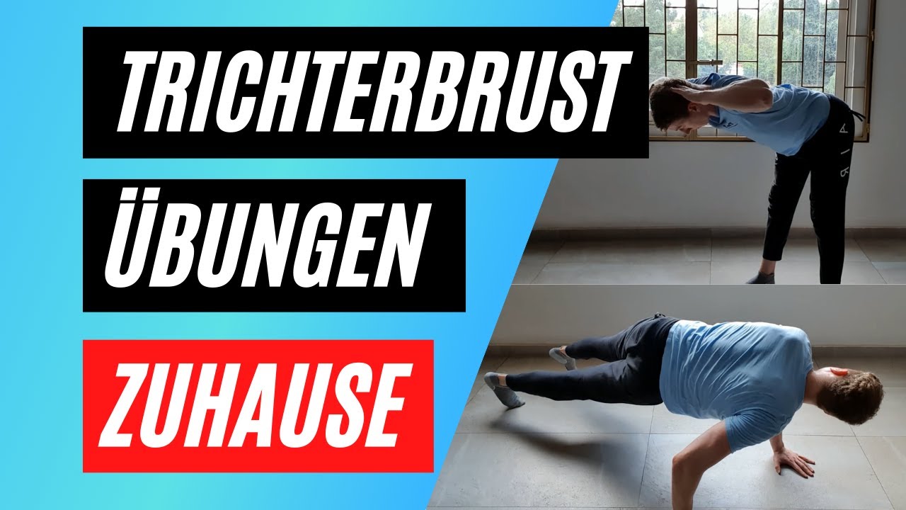 Top 5 TRICHTERBRUST Training ÜBUNGEN für ZUHAUSE ohne Geräte| Trichterbrust wegtrainieren